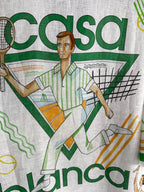 Tennis Print Silk Shirt - Men's