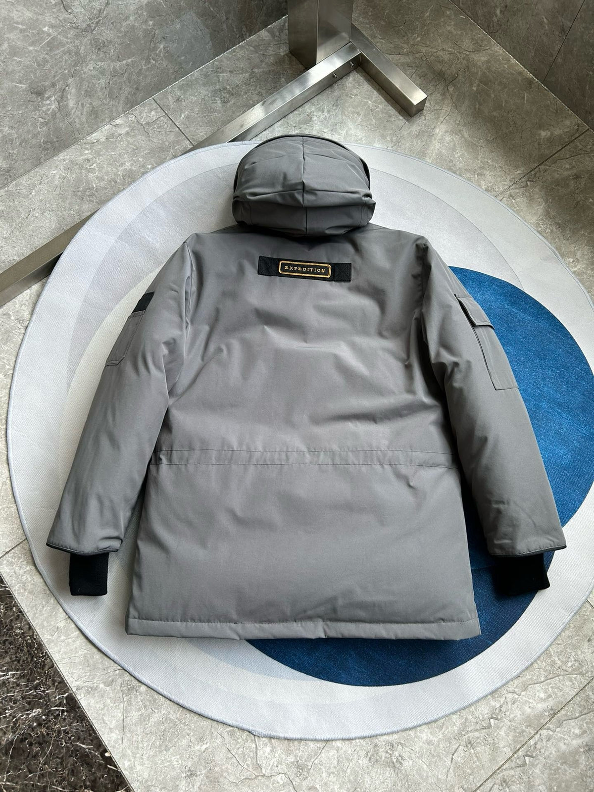 Black and White Parka - Men's