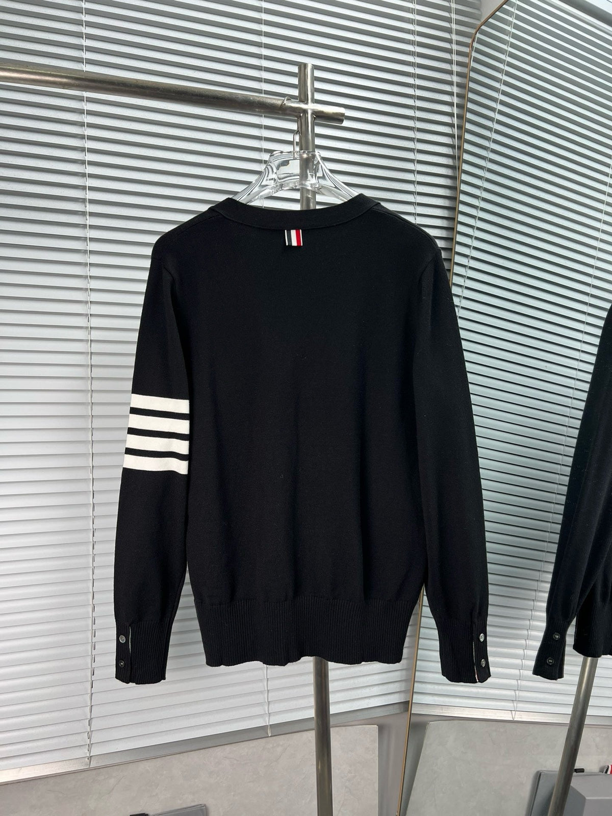 4-Bar Cardigan White - Men's