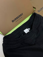 Black Cotton Plain Drawstring - Men's