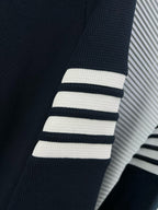 4-Bar Crewneck Grey Loopback - Men's
