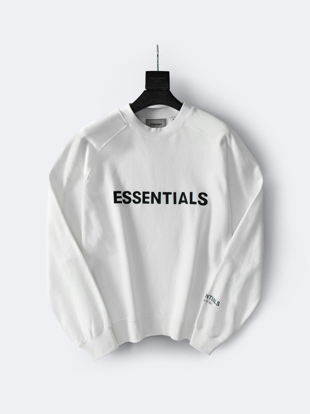 Essentials White Logo Sweatshirt - Men's