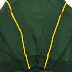 Green Cotton Graphic Pullover - Men's