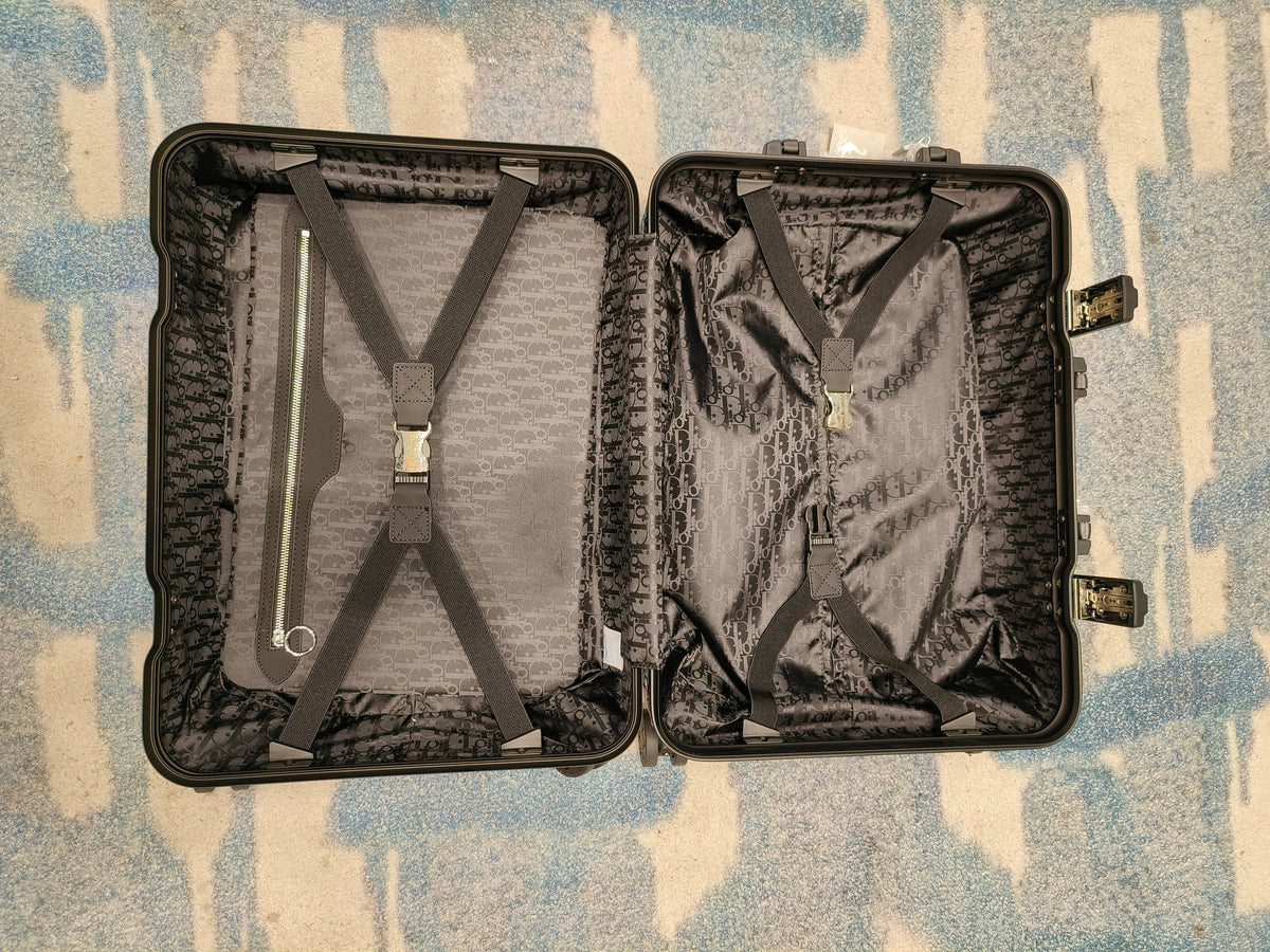 Suitcase Black and Brown Suitcase