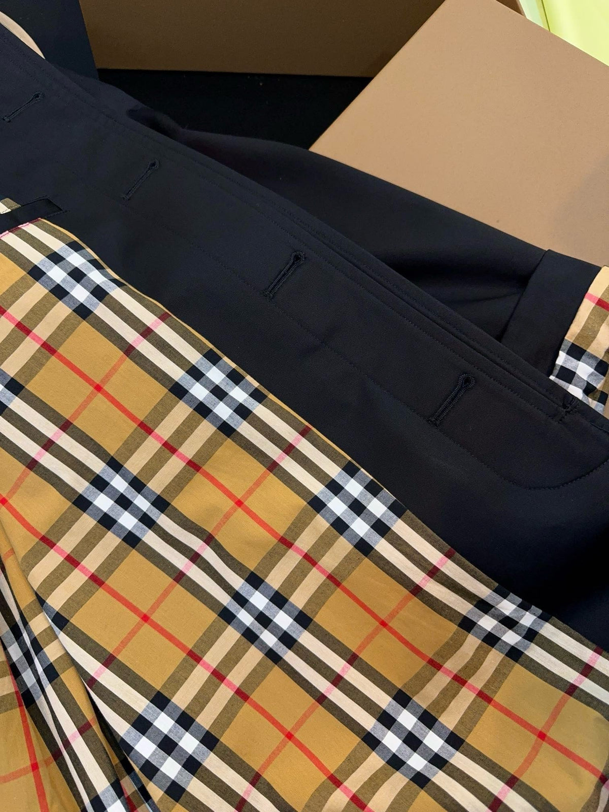 Navy Car Coat - Men's