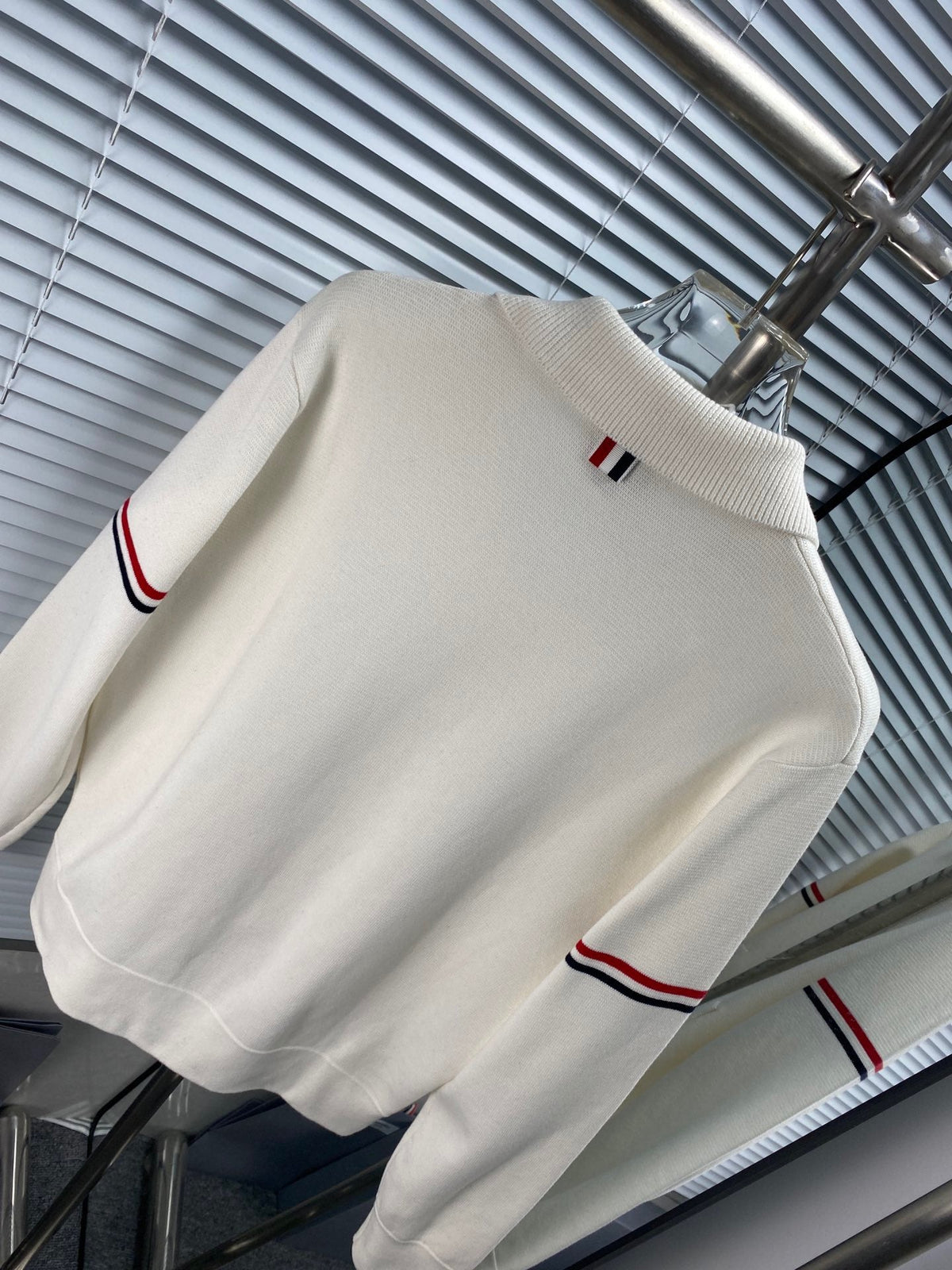 RWB Stripe Cardigan Navy - Men's