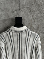 Pinstripe Silk Shirt - Men's