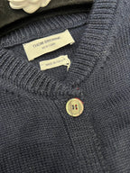 4-Bar Cardigan Navy Knit - Men's
