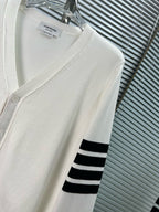 4-Bar Cardigan White - Men's