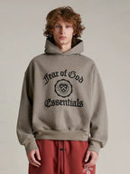 Dark fog Black and Grey Hoodie - Men's