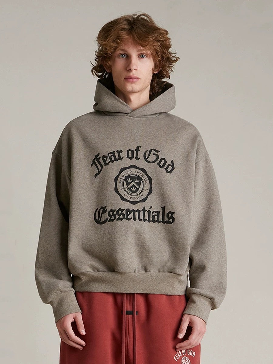 Dark fog Black and Grey Hoodie - Men's