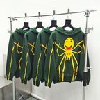 Green Cotton Graphic Pullover - Men's