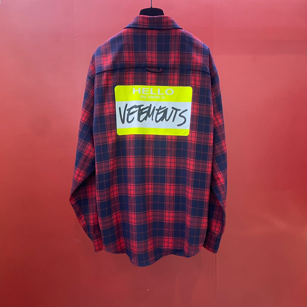 Navy Flannel Check Long-Sleeve - Men's