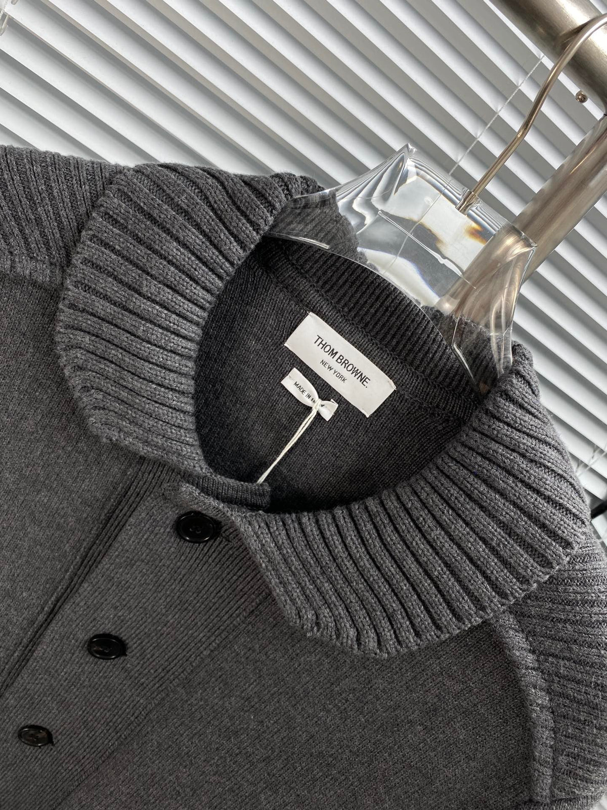 4-Bar Knit Jacket Grey - Men's