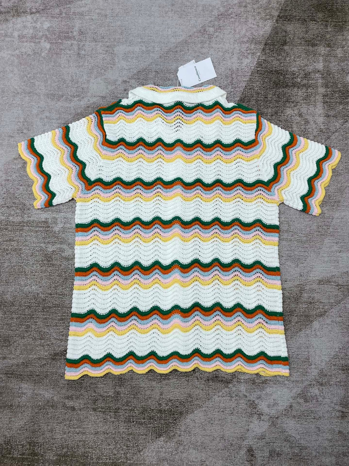 Rainbow Wave Knit Shirt - Men's