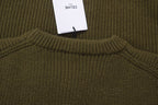 Black Cotton Bold Text Long-Sleeve - Men's