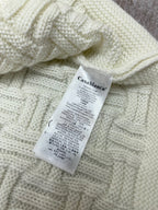 Navy Wool Cable Cardigan - Men's
