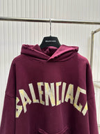 Navy Cotton Bold Text Pullover - Men's