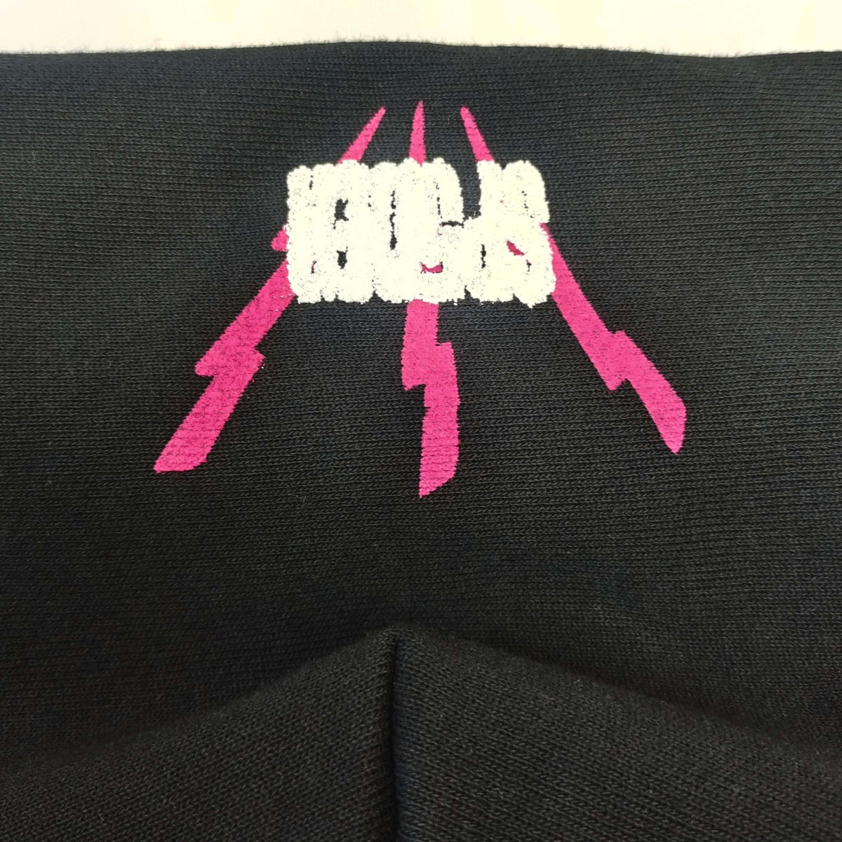 Black Cotton Print Pullover - Men's