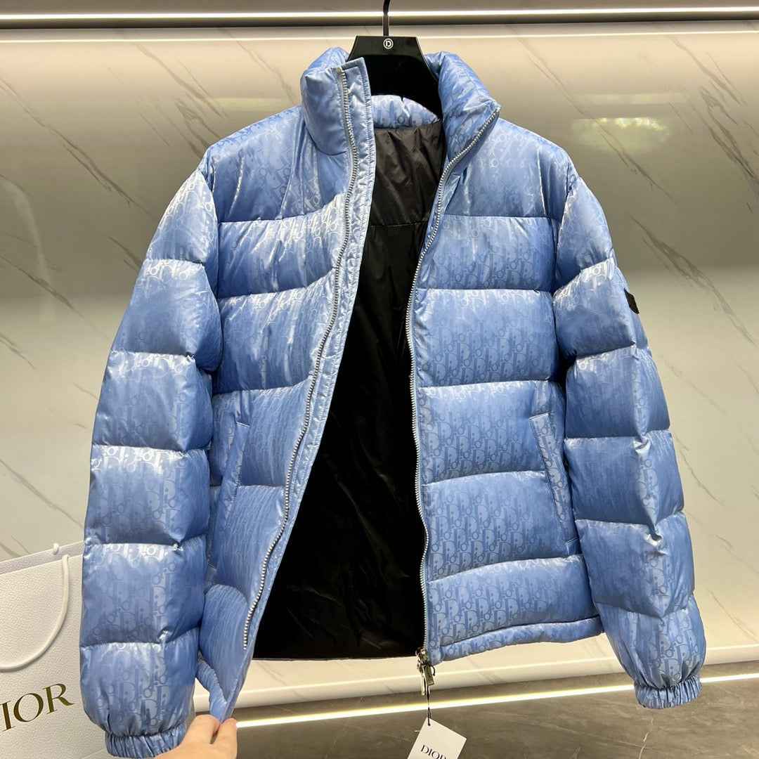 Blue Puffer Jacket - Men's