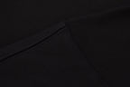 Black Cotton Triangle Logo Long-Sleeve - Men's