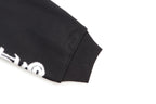 Black Cotton Tonal Graphic Pullover - Men's