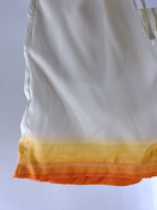 Orange Gradient Hem Silk Shorts - Men's
