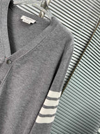4-Bar Cardigan White - Men's