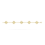 Alhambra Set – these four-leaf clover-inspired lucky icons are outlined with gold beading – LUX VERSE Luxury Designer Fashion Outlet