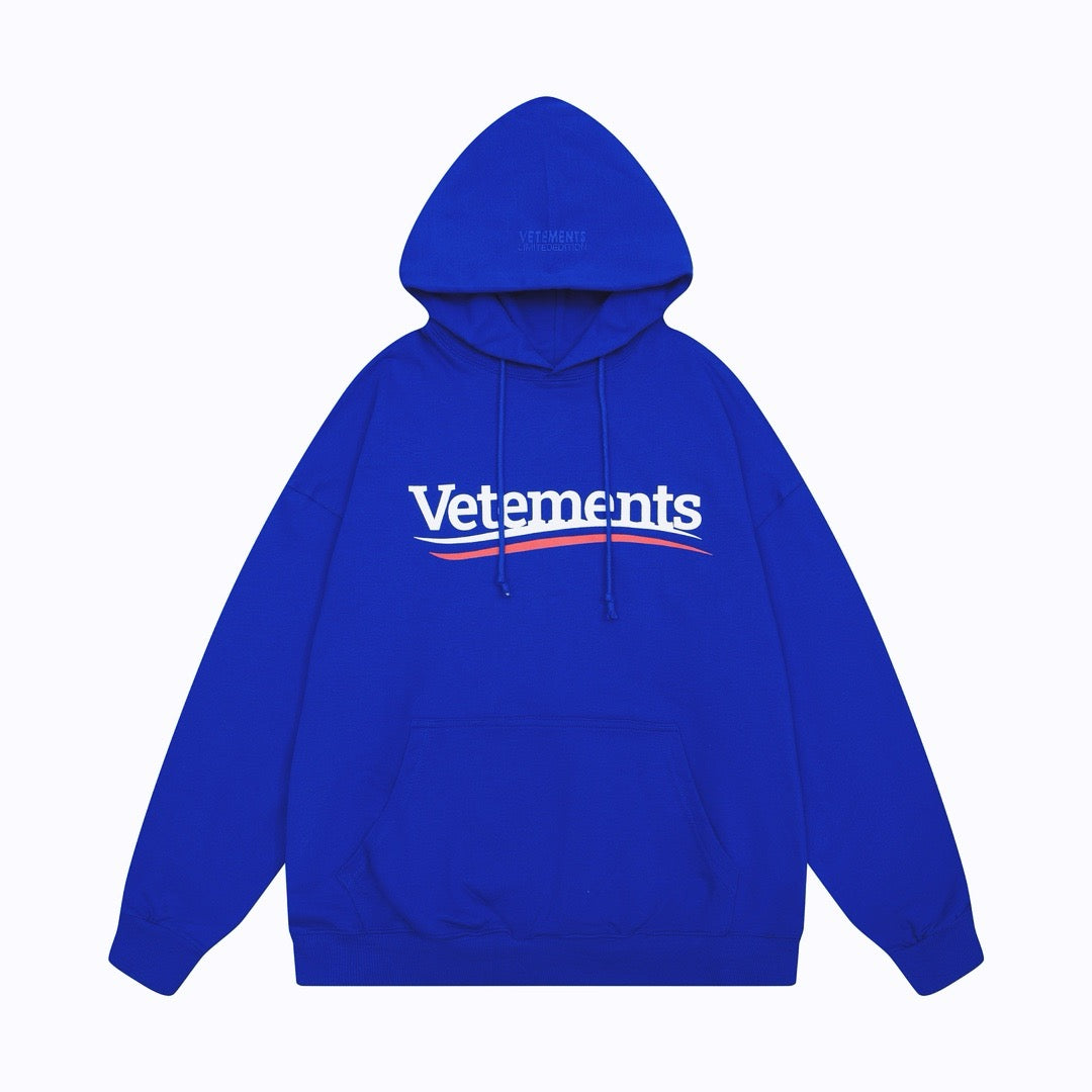 Black Cotton Logo Pullover - Men's