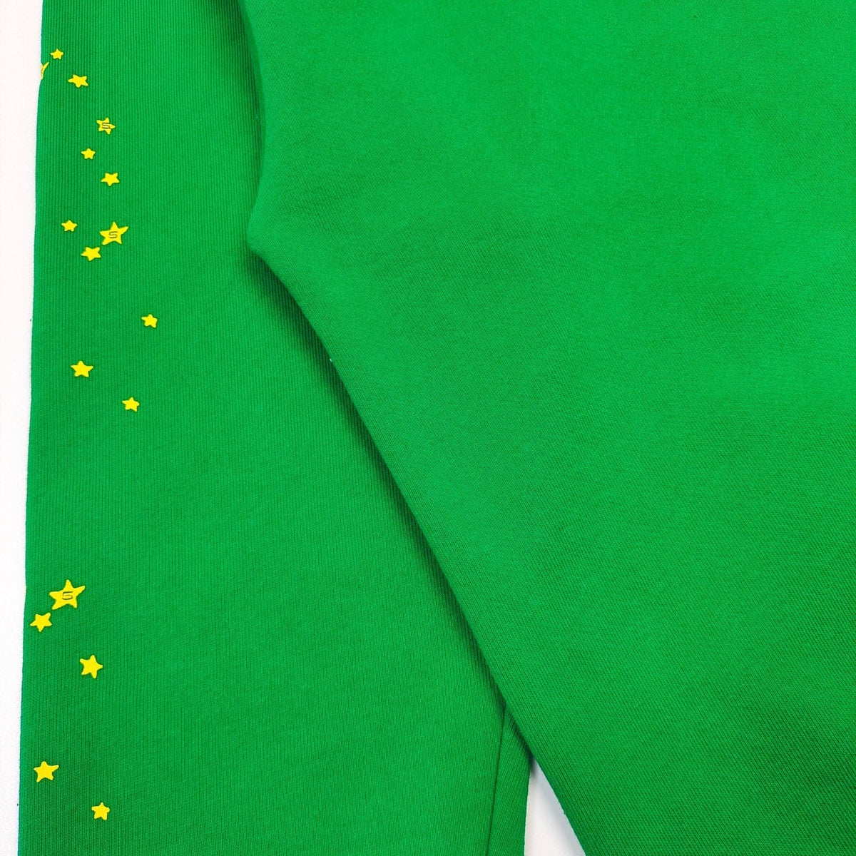 Green Cotton Web Print Pullover - Men's