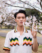 Chevron Knit Shirt - Men's