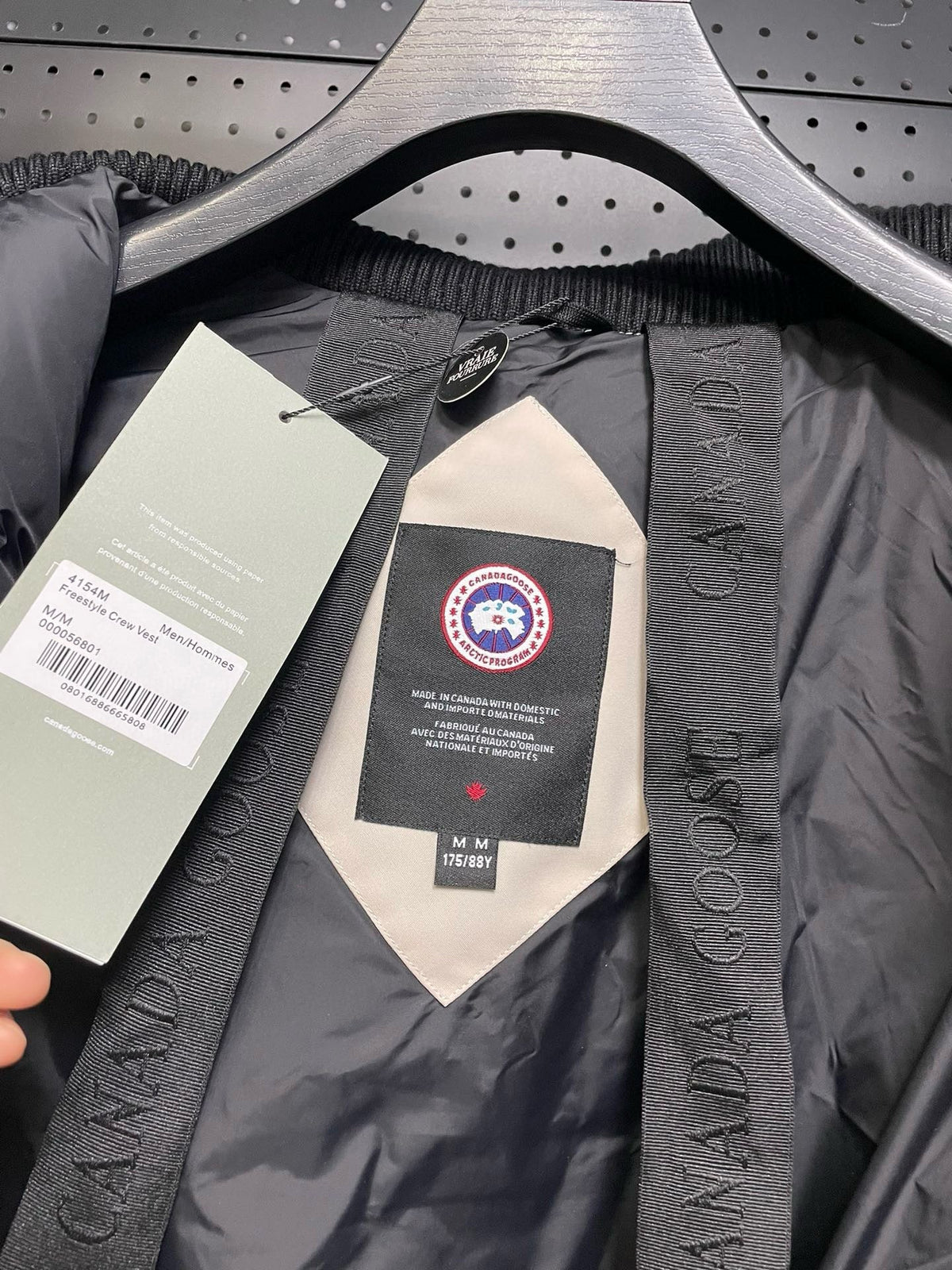 Black Nylon Down Parka - Men's