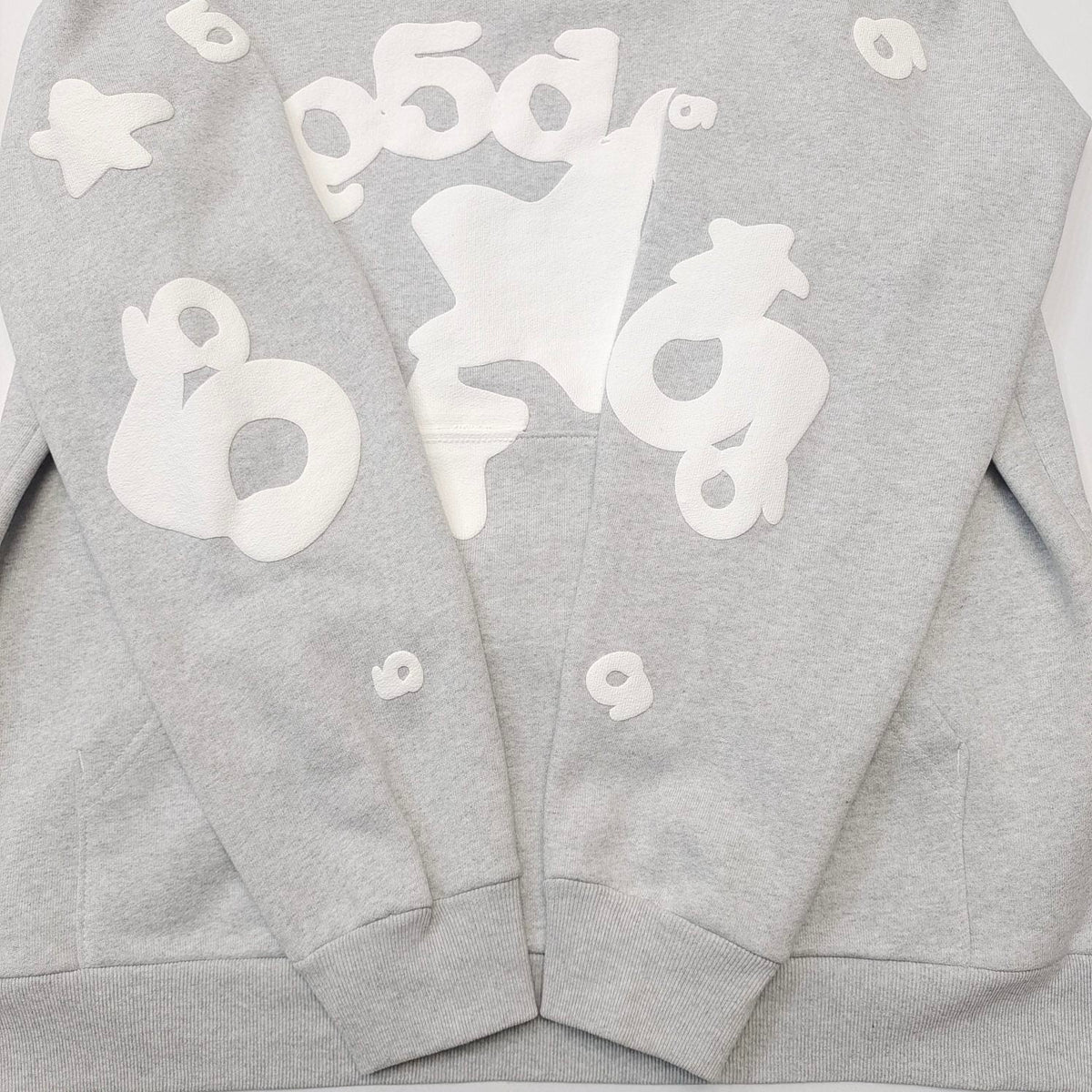 Grey Cotton Star Print Pullover - Men's