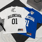 Black Jersey Numeral Short-Sleeve - Men's
