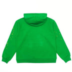 Green Cotton Web Print Pullover - Men's