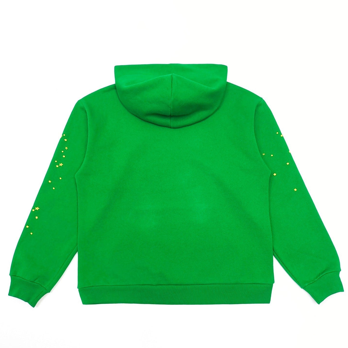 Green Cotton Web Print Pullover - Men's