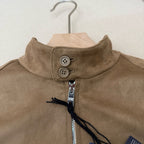 Navy Nylon Plain Bomber - Men's
