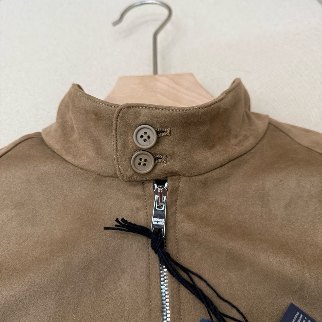 Navy Nylon Plain Bomber - Men's