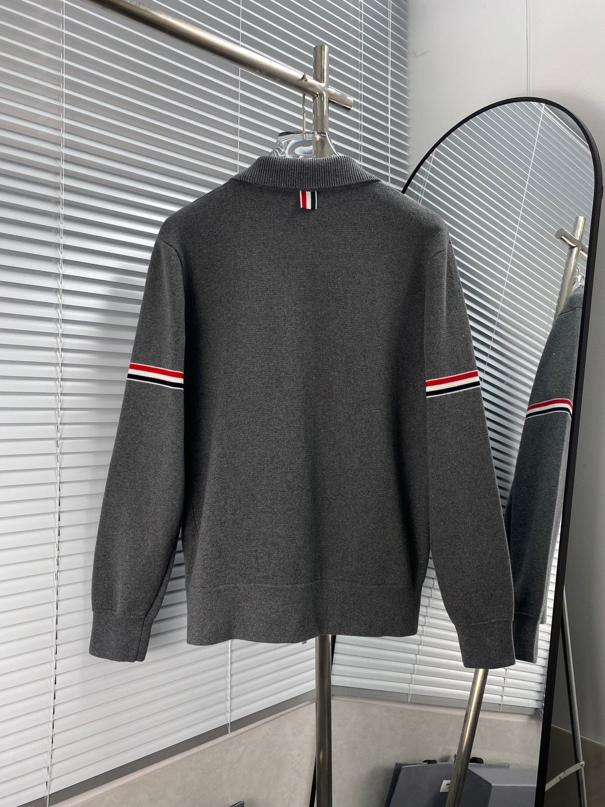 RWB Stripe Cardigan Navy - Men's