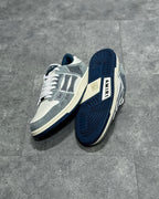 White and Grey Sneakers