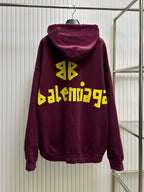 Navy Cotton Bold Text Pullover - Men's