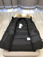 Black and White Parka - Men's