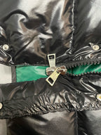 Black and Green Puffer Jacket - Men's