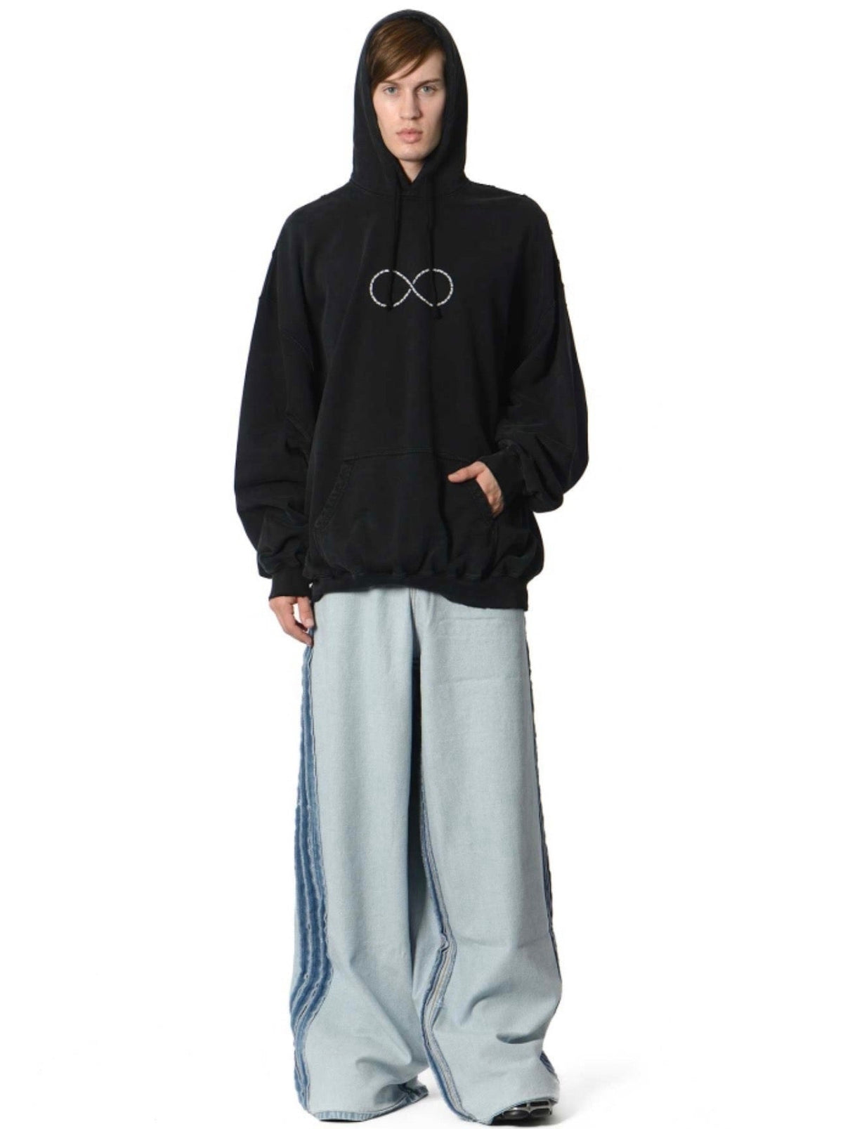 Washed Infinity Graphic Hoodie - Men's