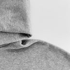 Grey Cotton Bold Text Pullover - Men's