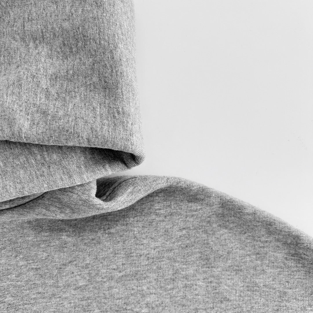Grey Cotton Bold Text Pullover - Men's