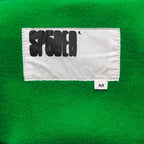 Green Cotton Web Print Pullover - Men's