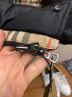 Black and Khaki Puffer Jacket - Men's