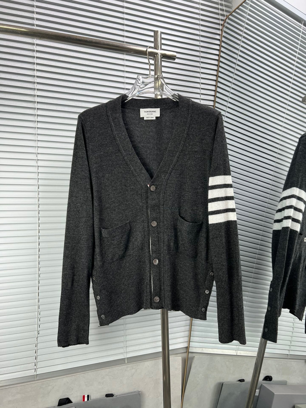 4-Bar Cardigan Navy - Men's